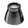 Deckenleuchte / Lampenfassung MINZ, Porzellan, schwarz glänzend, 1 x E27 max. 300W, 72mm Ø