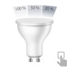 GU10 LED Leuchtmittel, PAR16, weiß (3900K), 6,1W, 609lm, 102°, 3-Stufen-Dimmer, matt