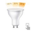 GU10 LED Leuchtmittel, PAR16, warmweiß (2700K), 5,8W, 500lm, 107°, 3-Stufen-Dimmer, matt